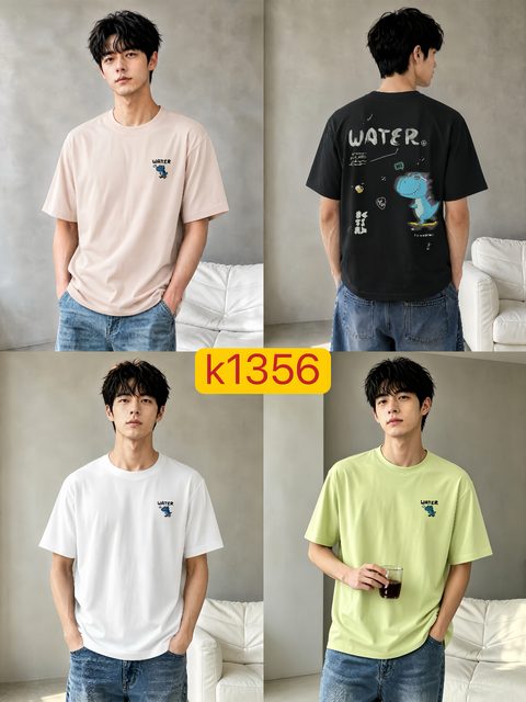 Style K1356 custom men's t-shirt on model